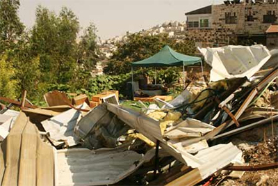 escombros de una vivienda en al quds